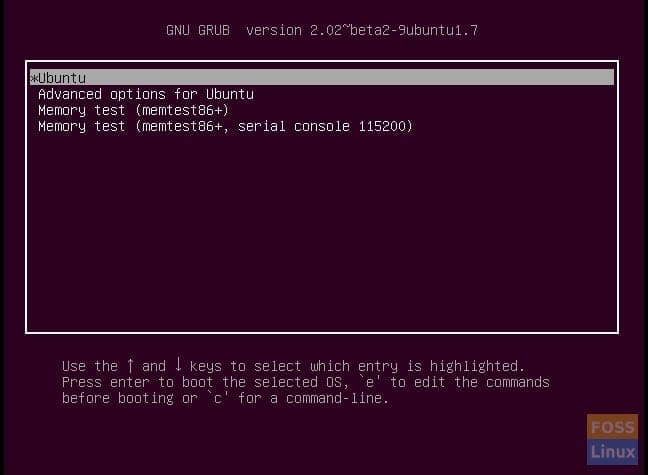 Grub - Ubuntu