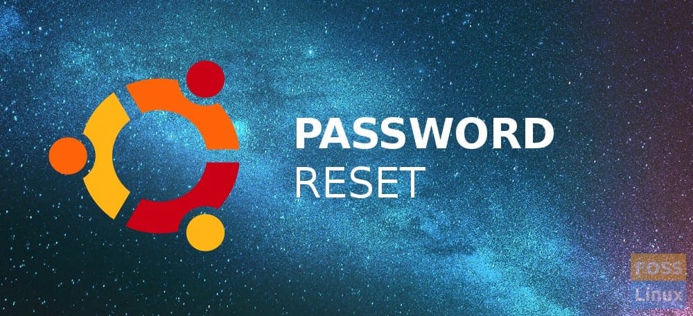 Ubuntu Password Reset