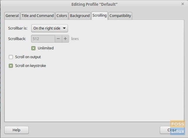 Unlimited Scrolling in Terminal