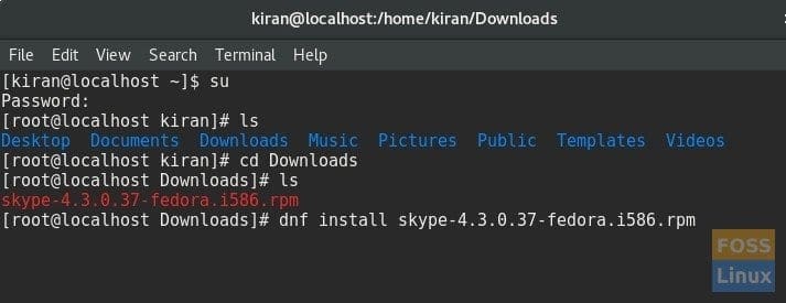 Install Skype in Fedora