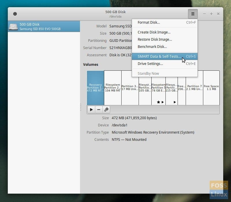 Specialist Skole lærer inerti How to check the SMART status of a storage drive on Linux Mint