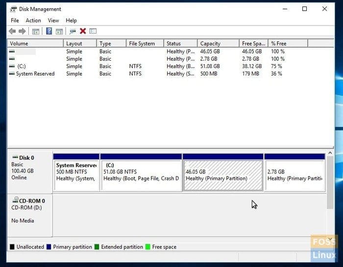 Windows Disk Management