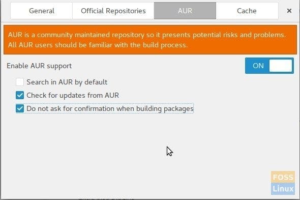 Enable AUR Repository