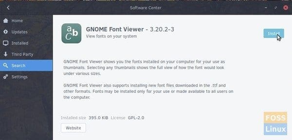 Install GNOME Font Viewer