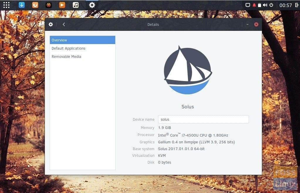 Solus Snapshot 2017.01.01.0