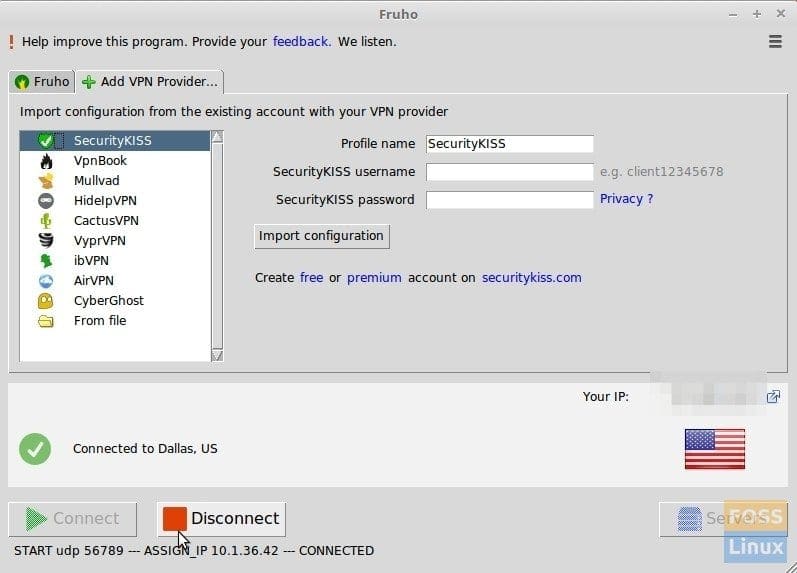Fruho on Linux Mint