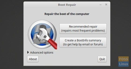 Boot Repair Utility
