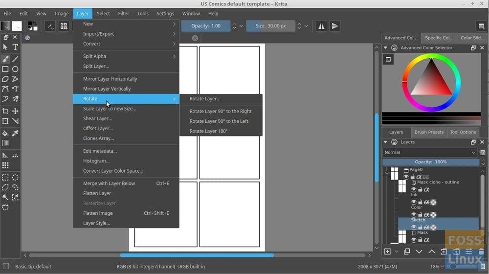 Krita on Linux Mint