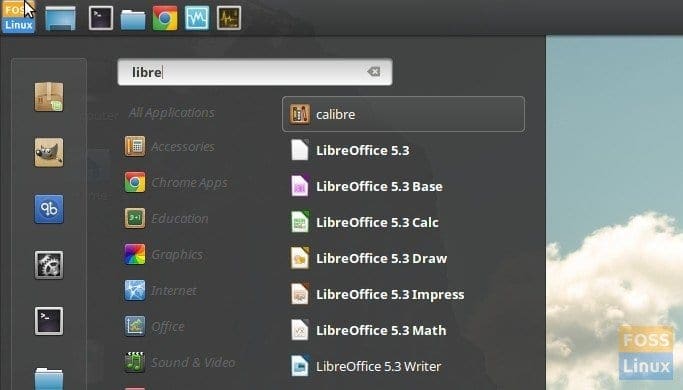 LibreOffice 5.3 installed on Linux Mint 18.1