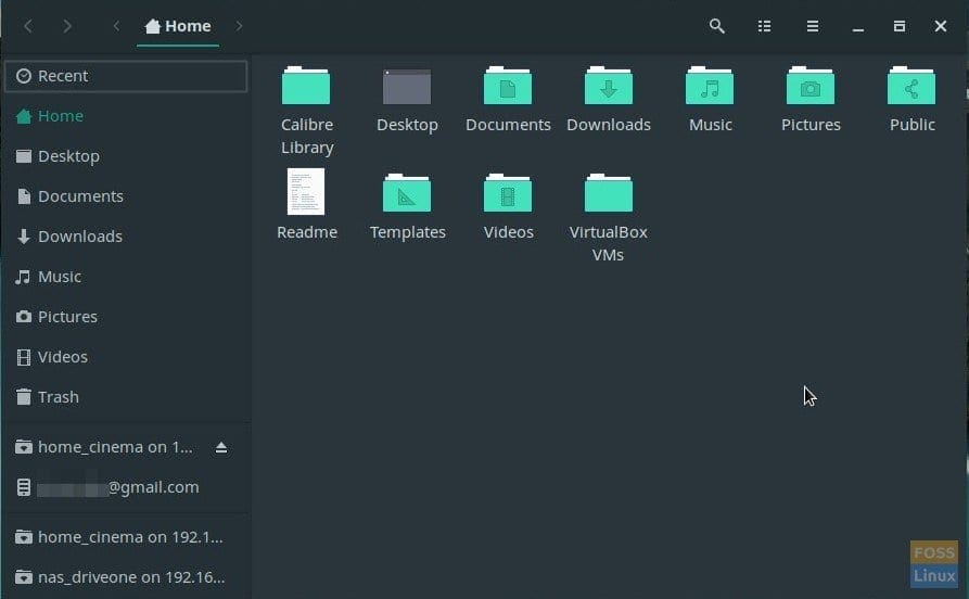 Manjaro File Explorer