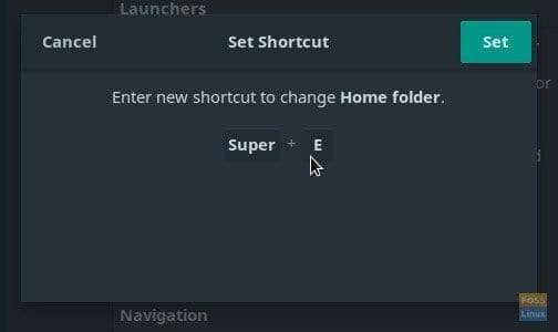 Set Windows+E Shortcut
