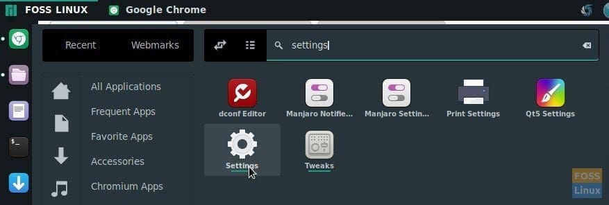 Manjaro Settings