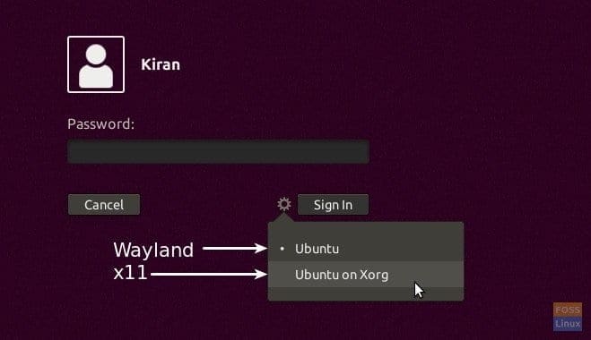 Login Wayland - x11 Options in Ubuntu 17.10