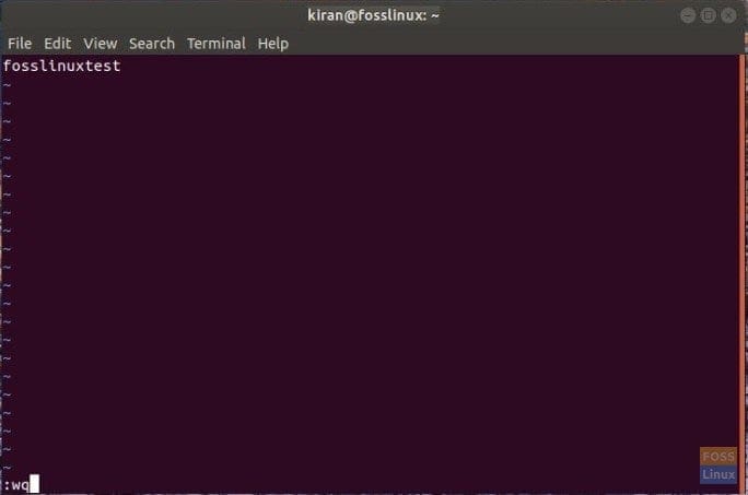 Save and Exit Command in vim