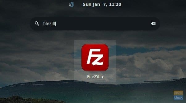 Launch FileZilla