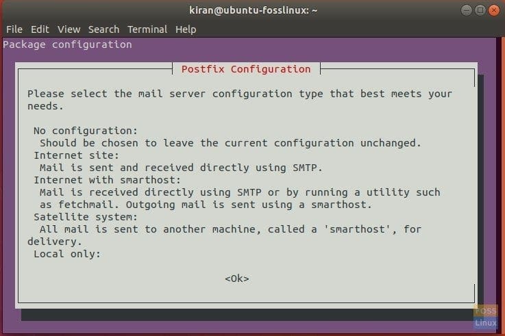 Mail Server Configuration