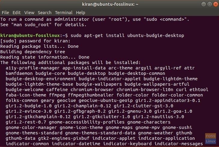 Installing Ubuntu Budgie