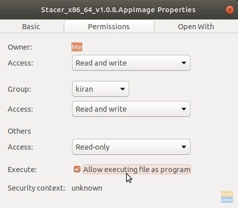 Make AppImage Executable