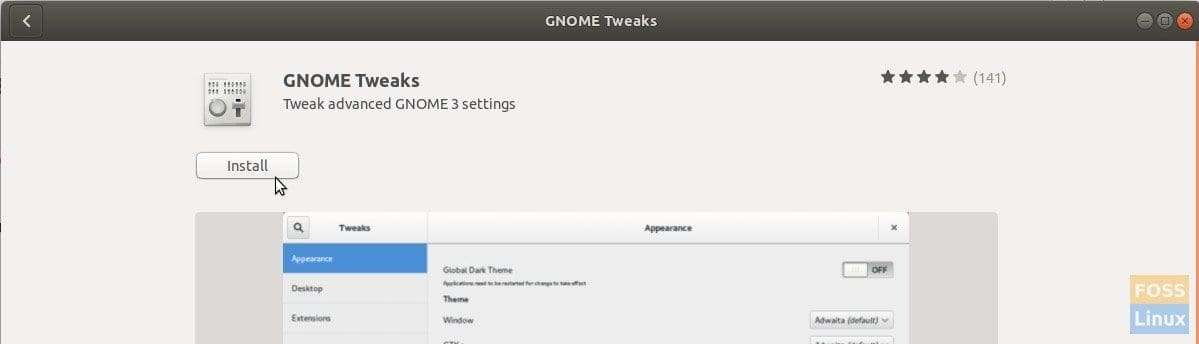 Installing GNOME Tweaks in Ubuntu 17.10