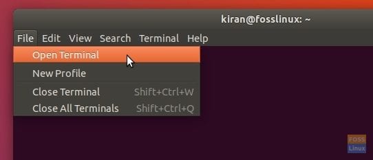 Open New Terminal