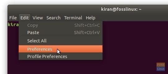 Open Terminal Preferences