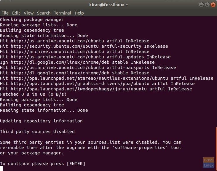 Upgrading to Ubuntu 18.04