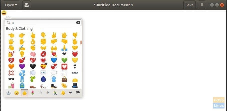 Inserting emoji in Text Editor-2