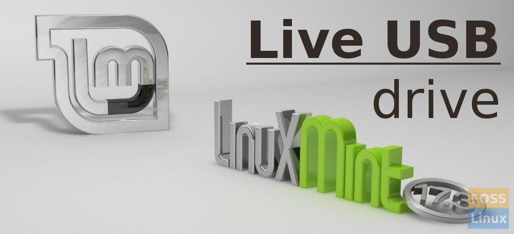 to a bootable Linux Mint Live drive
