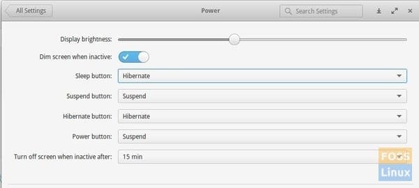Power Options