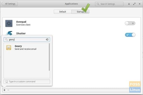 Startup Manager - elementary OS Freya