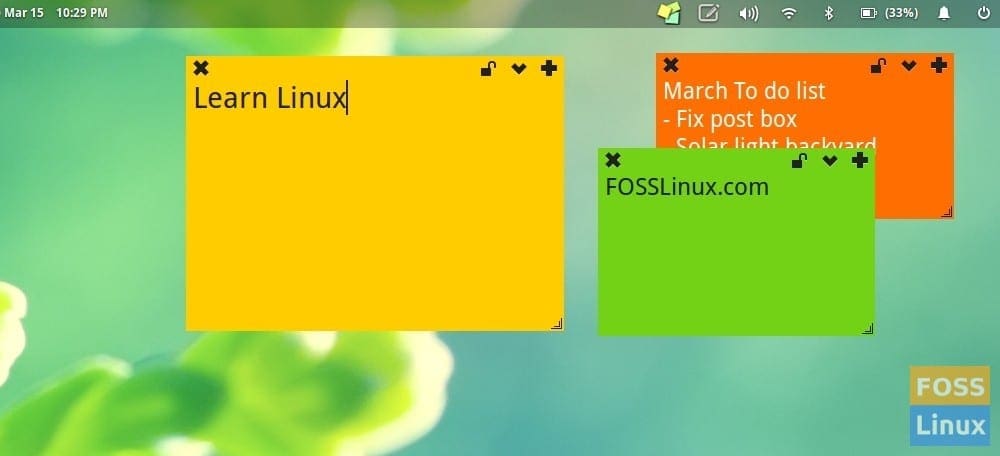 Sticky linux. Sticky Notes Linux.