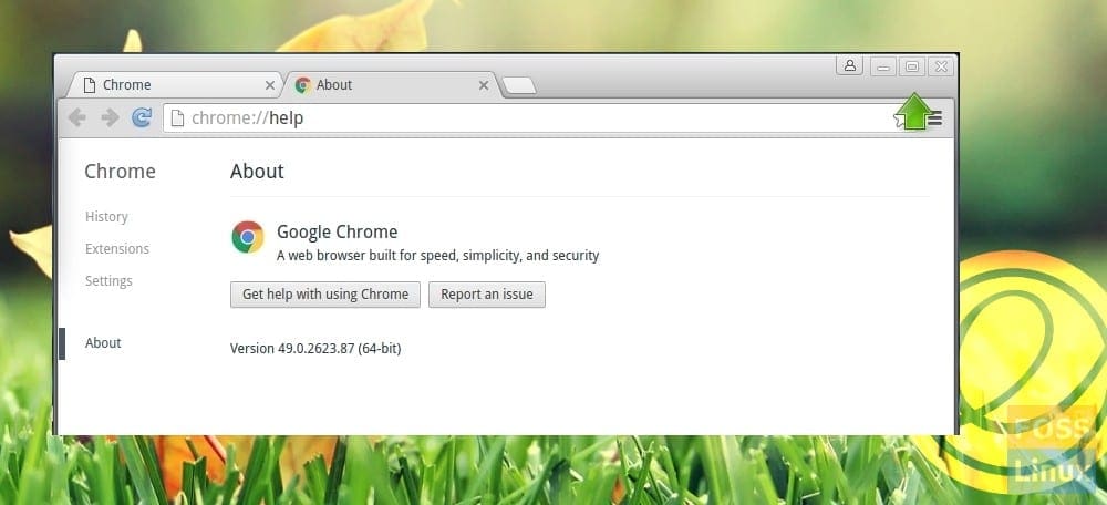 how to add minimize and move the close button to right in google
