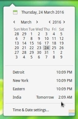 elementary OS clock tweak - New time zones added