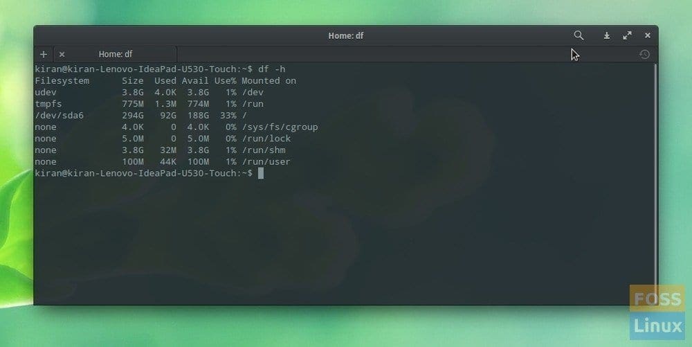 Hard disk Properties using Terminal Hard disk Properties using Terminal