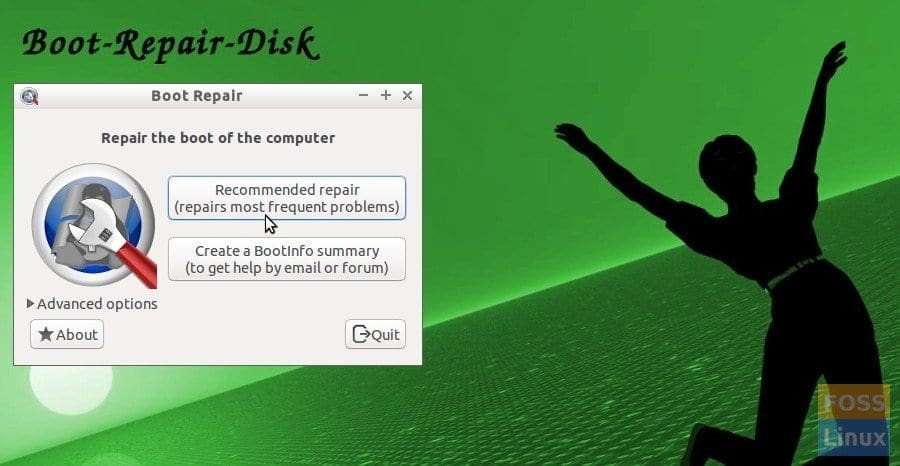 Lodge Hong Kong klamre sig Create a Boot Repair Live USB disk drive in Linux
