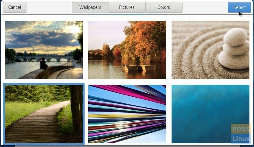 New Wallpapers installed in Fedora 25 Workstation