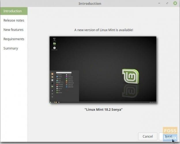 Linux Mint 18.2 Sonya Upgrade