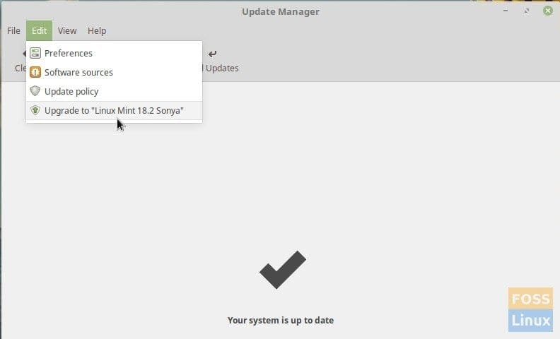 Linux Mint 18.2 Sonya upgrade