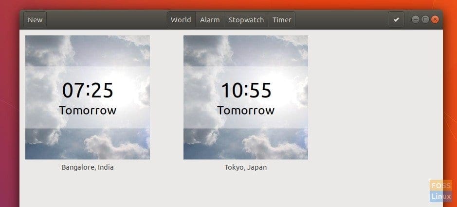 Multiple Clocks in Ubuntu 17.10