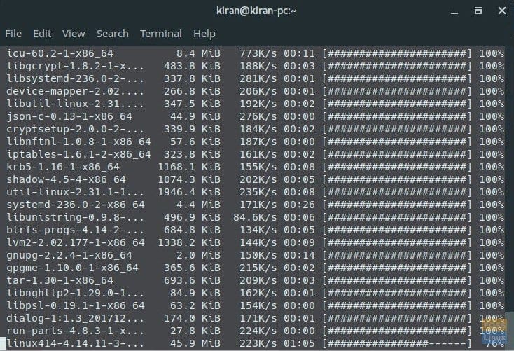 Manjaro Linux Update