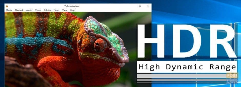 VLC 3.0 supports 10bits and HDR