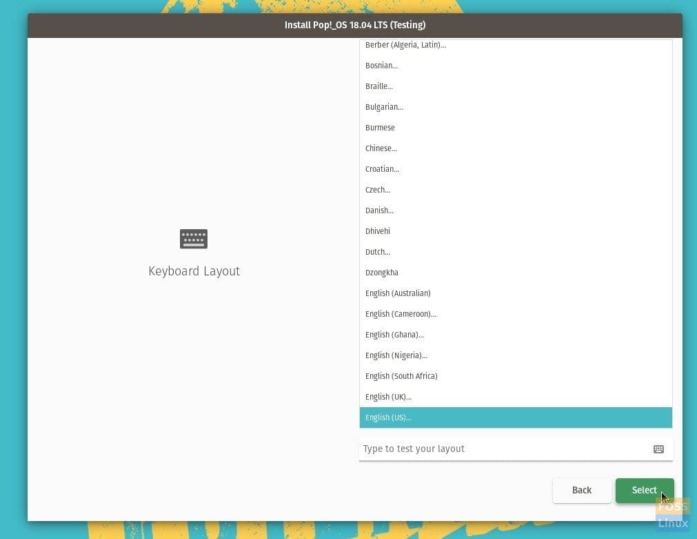 Pop_OS 18.04 Testing - Keyboard Layout