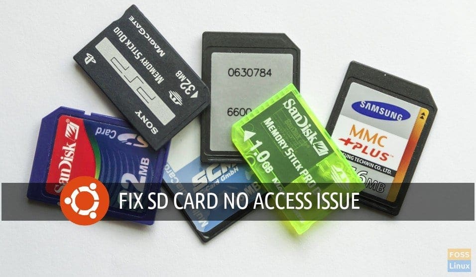 SD card not mounting in Fix the no access issue!