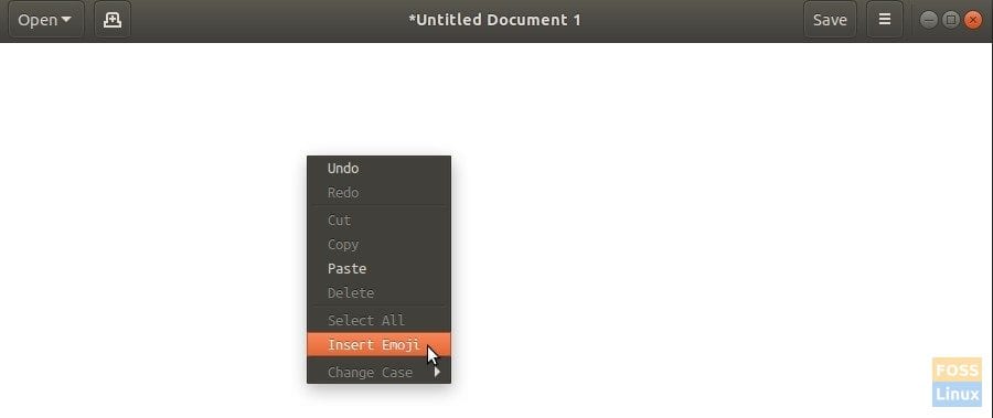 Inserting emoji in Text Editor