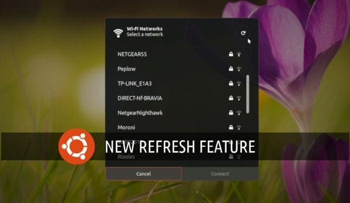 Add refresh wifi to ubuntu Add refresh wifi to ubuntu