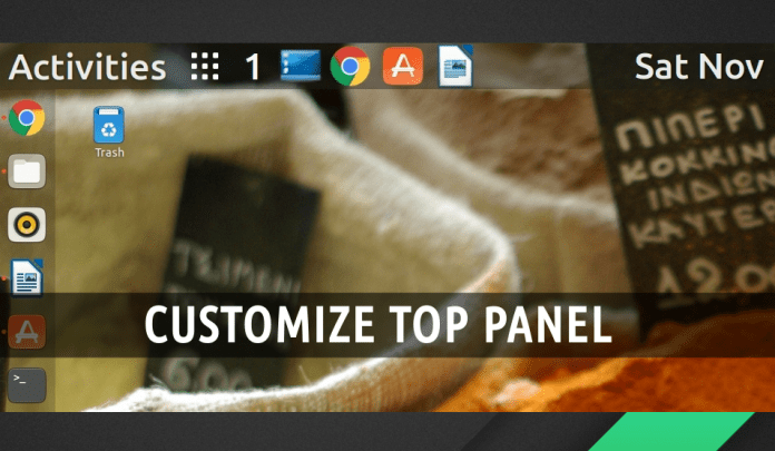 Customize Ubuntu Top Panel Customize Ubuntu Top Panel
