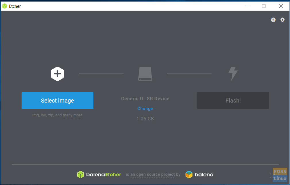 Etcher User Interface