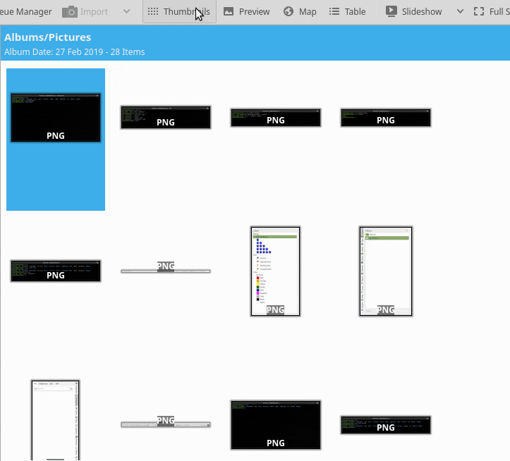 digiKam viewing