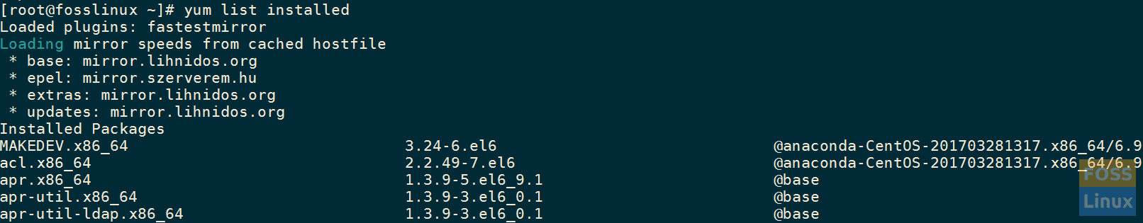 list-installed