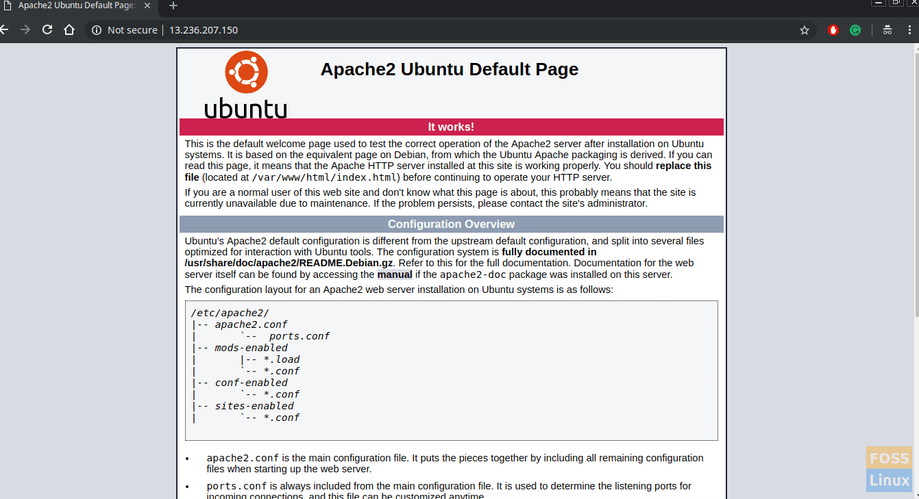 Apache Default Page
